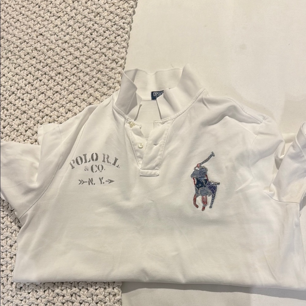 Polo by Ralph Lauren White Polo Shirt with Signature Logo